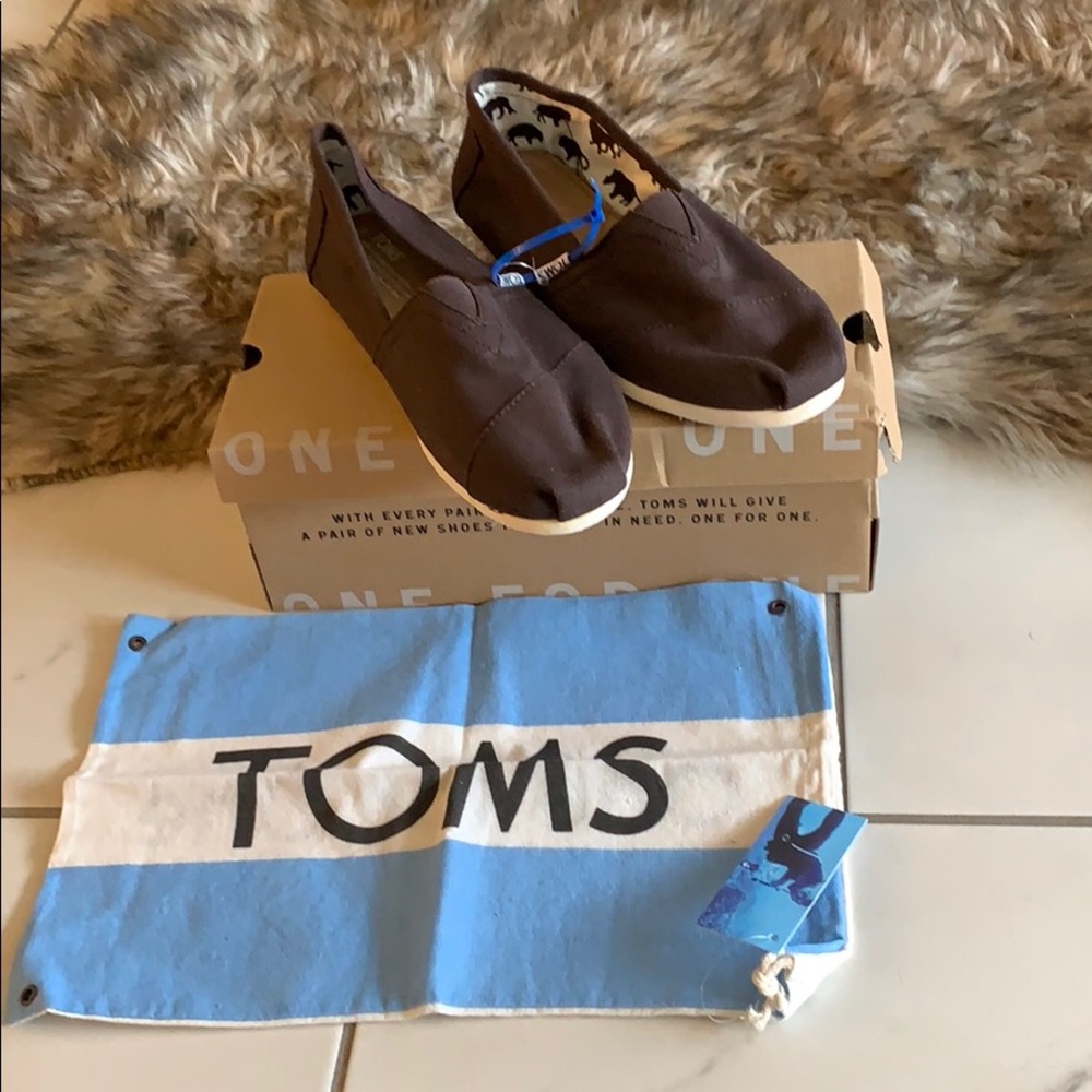 Toms Men’s Avalon Sneaker Dark Brown Size 8.5